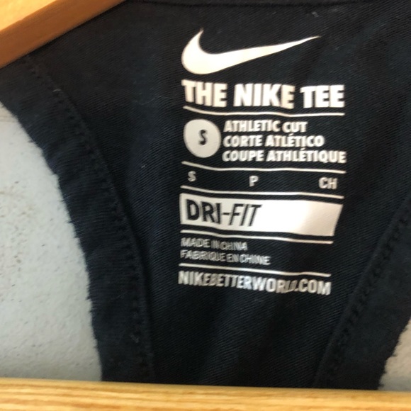 Nike Dri-fit Womens Black "Shut Up And Run" Graphic Print Tank Top Size Small - Picture 6 of 6